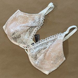 NWOT Victoria's Secret Unlined Plunge Bra 32DDD